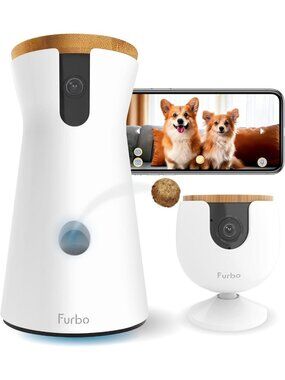 360° Pet Camera Bundle with Night Vision, Speaker & Home Security Alerts - Dog